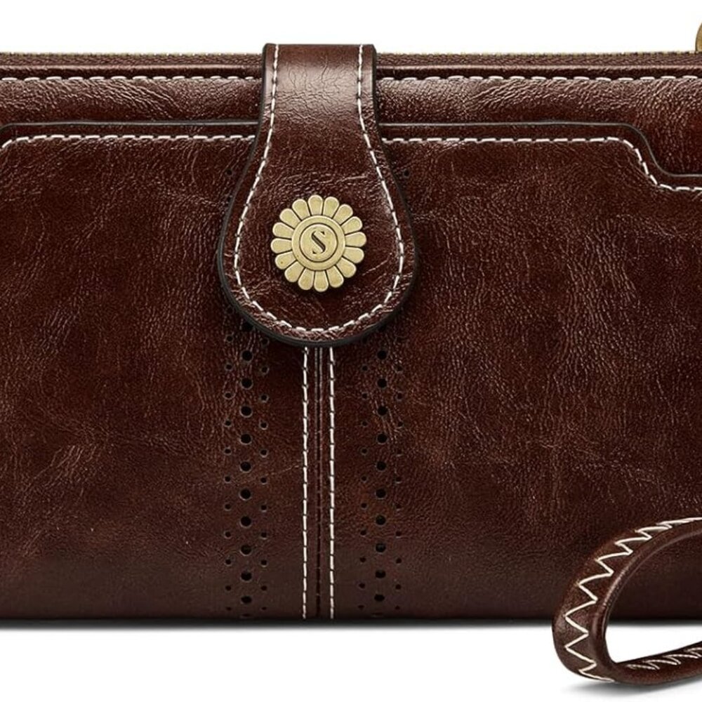 Vegan Leather Crossbody Bags for Women Small Cell Phone Purse RFID Blocking Clut